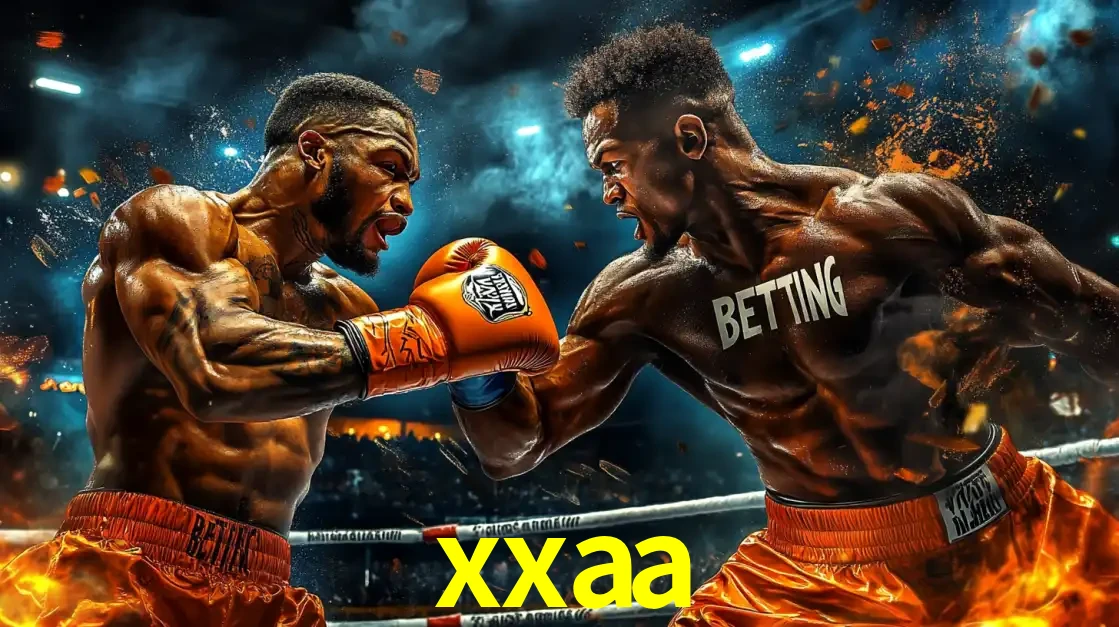 Dois boxeadores em uma luta intensa e explosiva, representando a adrenalina e as oportunidades de apostas em esportes de combate disponíveis na plataforma xxaa.